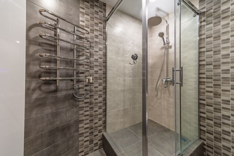 Tile and Glass Shower Walls
